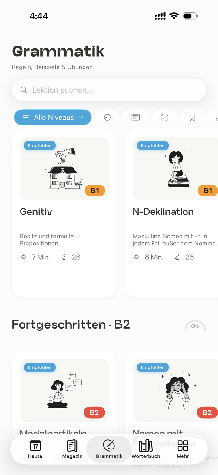 Grammatik lessons